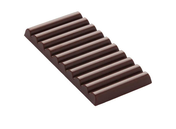 Støpeform sjokoladeplate polykarbonat 140 x 69 x H11 mm - 100g x 3 