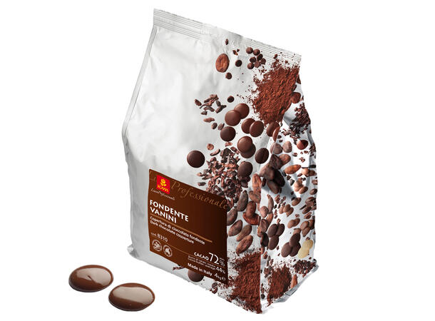 Vanini 72% sjokolade Intens fruktig kakaosmak, krydret aroma 