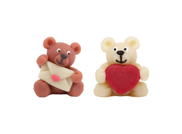 Bjørner valentine marsipan H4cm 42stk 