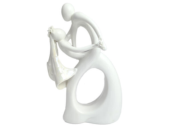 Brudepar porselen fancy, 18cm 