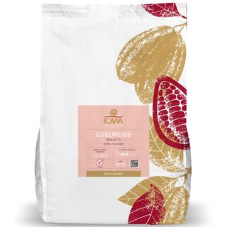 Edelweiss 36% hvit sjokolade Intens aroma og smak av melk og vanilje