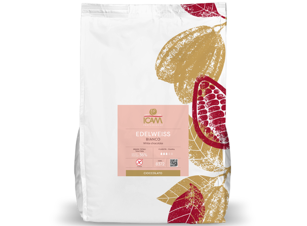 Edelweiss 36% sjokolade Intens aroma og smak av melk og vanilje 