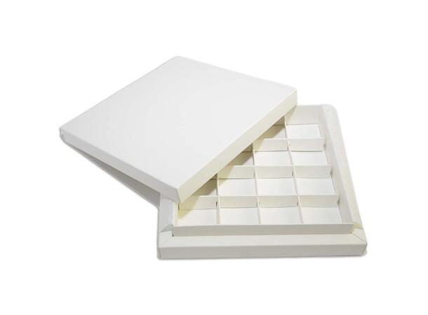 Konfekteske hvit 4x4 biter - 1stk Maks 35 x 35 x H28mm biter 