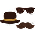 Farsdag hatt brille bart - 8 sett 3,5 til 11cm