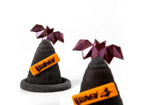 Halloween sjokoladeskilt - 100stk ass. 4,5 x 1,3cm 