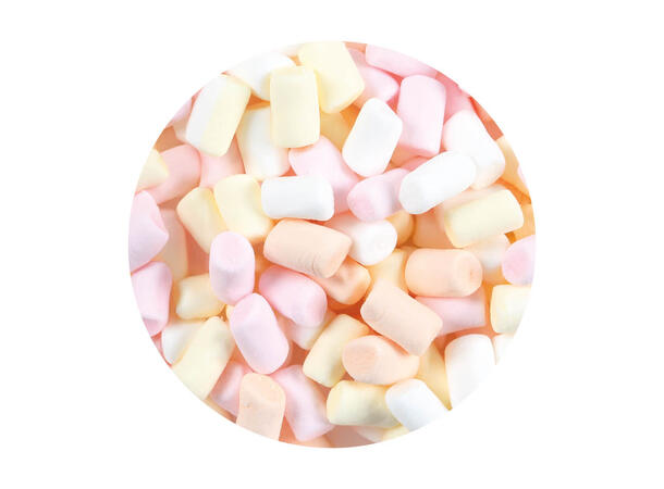 Mini marshmallows assortert - 1kg 