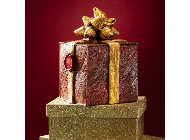 Sjokoladeskilt Merry Christmas - 175stk Ø3cm, hvit sjokolade 