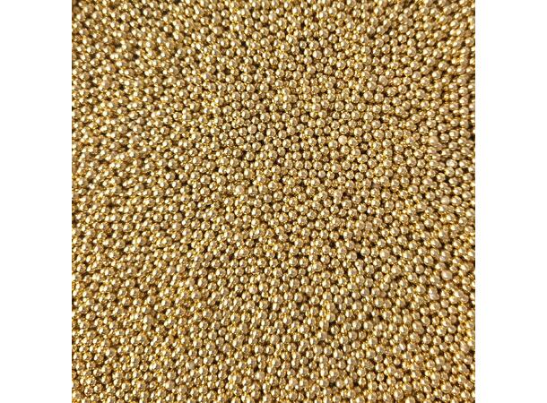 Strøssel metallisk gull 2mm - 1kg 