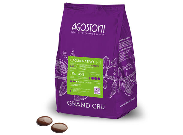 Bagua Nativo 81% sjokolade - 4kg Økologisk, rik aroma, vedvarende smak 
