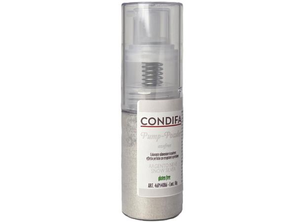 Fargepulver pumpe perle sølv - 10g Azofri 