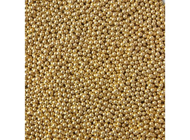 Strøssel metallisk gull 4mm - 1kg 