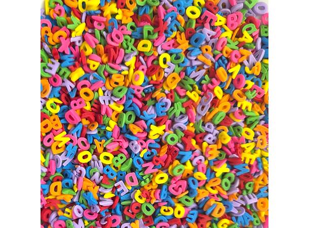 Sukkerpynt bokstaver A-Z - 1kg Ca. 8mm 