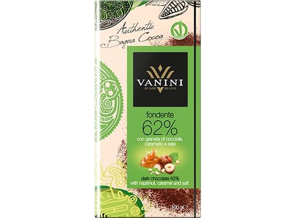 Bagua 62% hasselnøtt karamell & salt Balansert sødme, crunchy 