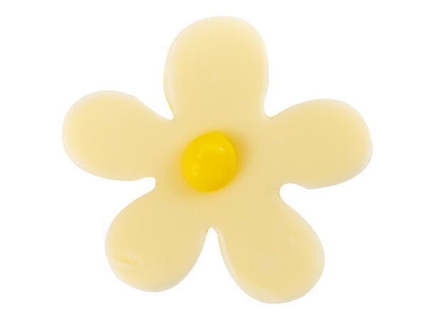 Hvit sjokoladeblomst Ø3cm - 60stk 