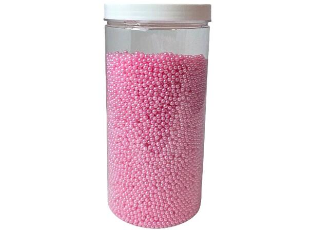 Strøssel perle lys rosa 4mm - 1kg 