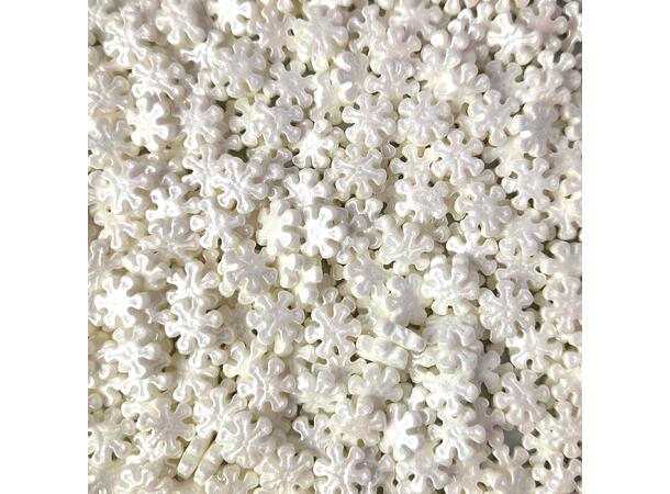 Sukkerpynt snøkrystall Ø13mm - 1kg 