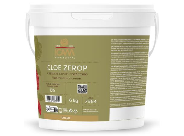 Cloe pistasj krem 15% - 6kg Smørbar, rund og myk, hvit sjokoladesmak 