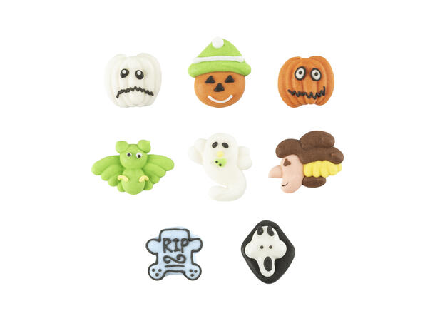 Halloween sukkerfigurer ass. - 168stk 2,5cm 