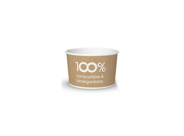 Isbeger papp 90ml - 2280stk Ø7,3 x H4cm 