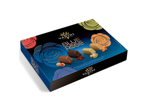 Konfekt gaveeske assortert 295g Karamell, pistasj, mørk og melk 