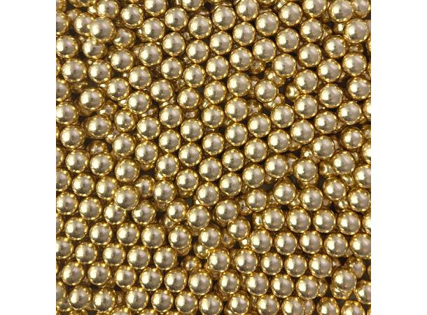 Strøssel metallisk gull 10mm - 1kg 