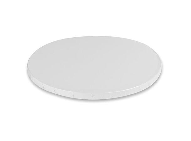 Cake drum hvit rund 12mm tykkelse 