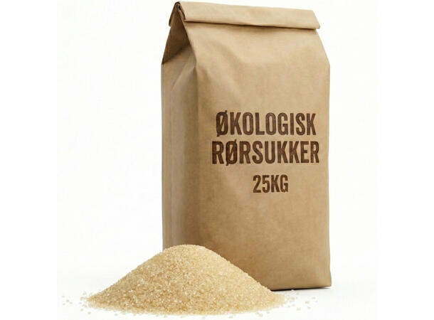 Rørsukker økologisk - 25kg Uraffinert 