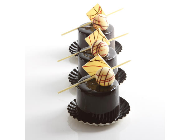 Sjokokvadrat rød 3cm - 220stk 