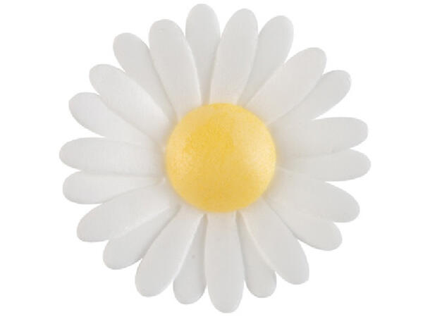 Waferblomst hvit/gul 3cm - 200stk 