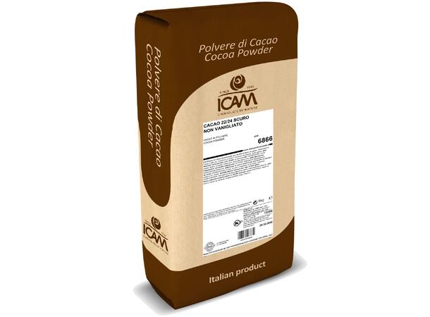 Kakaopulver 22-24% - 5kg Sterkt alkalisert, uten vanillin 
