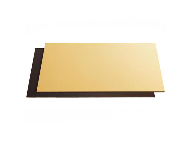 Kakebrett gull/sort 40x60cm - 50stk 1mm tykkelse 