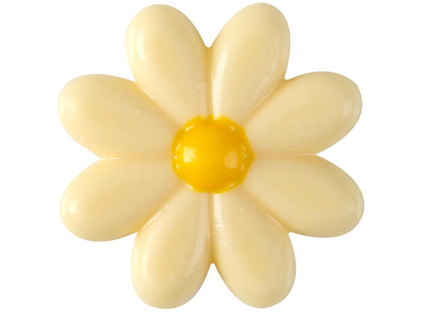 Sjokoblomst hvit ø3,8cm - 120stk 