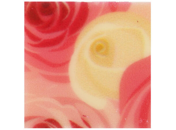 Sjokoladeskilt rose 3,5 x 3,5cm - 216stk 