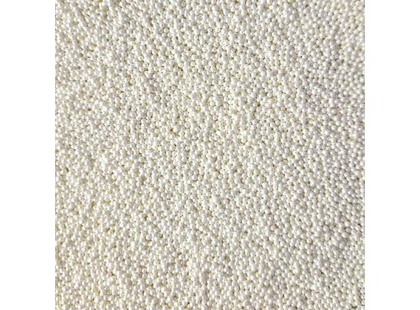 Strøssel perle hvit 2mm - 1kg 