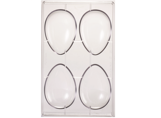 Støpeform polykarbonat 3D Egg 72 x H105mm - 70g x 4 