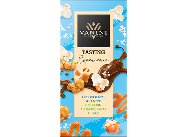 Vanini karamellisert popcorn Fyldig karamell, røstet popcorn og salt 