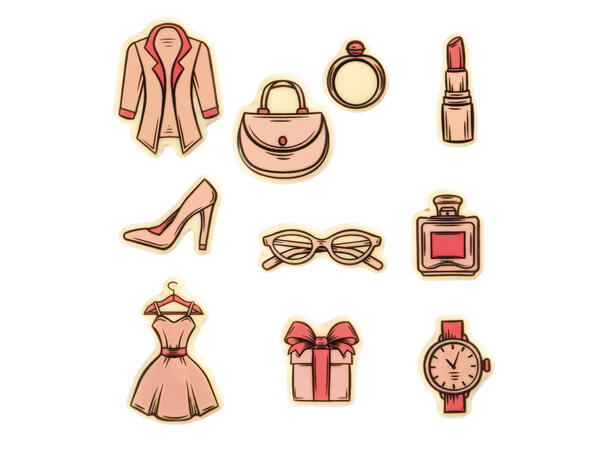 Morsdagspynt i sjokolade ass. - 100stk 