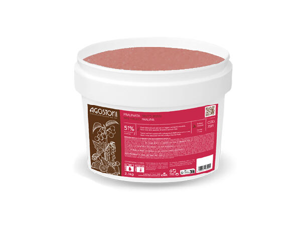 Rød fruktpraline - 2,5kg Mandler med tørket rød frukt 
