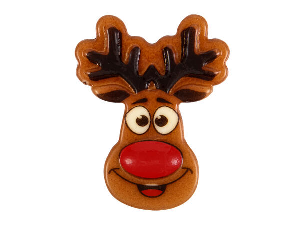Sjokoladepynt Rudolf - 105stk 4 x 5cm 