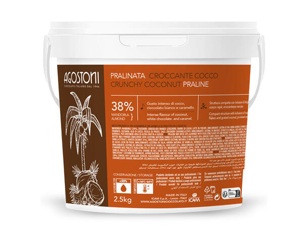Crunchy Kokospraline krem - 2,5kg Kokos rasp, crunchy wafer, karamell 