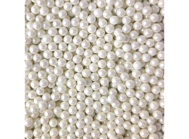 Strøssel perle hvit 7mm - 1kg 