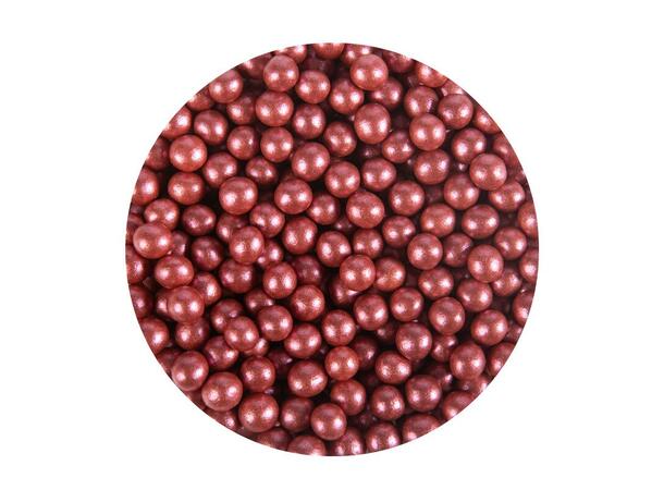 Sukkerperle rød Ø4mm - 600g 