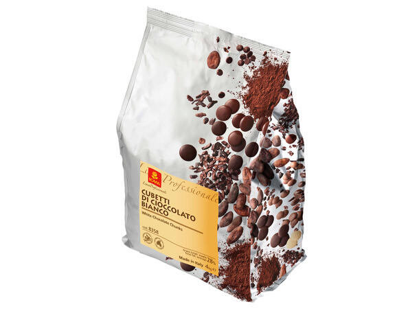 Sjokoladebiter bakefast 28% fett - 4kg Rik melkesmak, karamell og vaniljenoter 