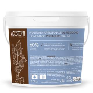 Pistasjpraline krem 60% - 2,5kg Rik pistasj smak, hint av salt