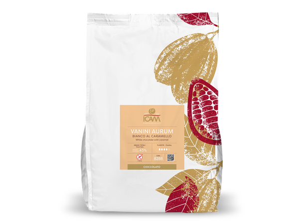 Vanini Aurum karamell 43% fett - 4kg Intens smak av karamell, melk og salt 