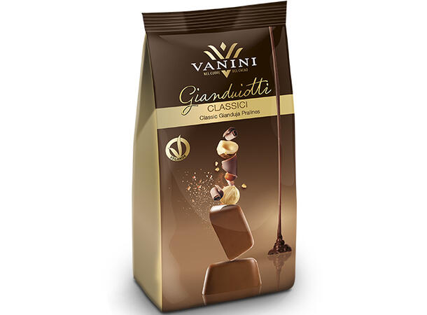 Gianduiotto classic konfekt - 120g Gianduja sjokolade i konfekt format 
