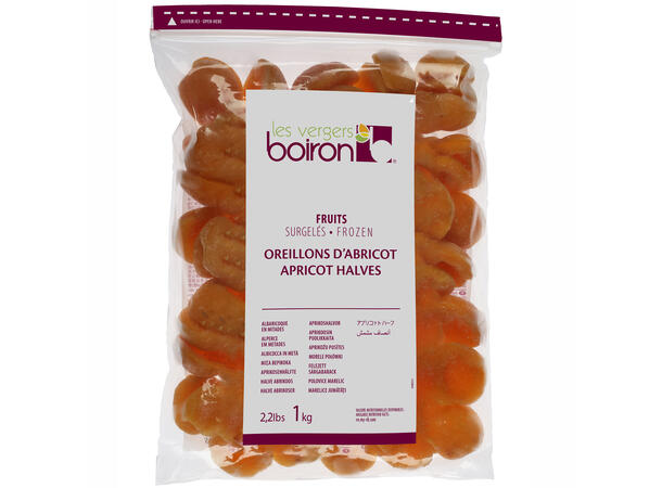 Aprikos singelfryst - 1kg Halve, uten skall - Marokko 