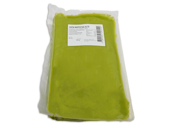 Overtrekksmarsipan grønn 25/75 2,5kg Azo fri 