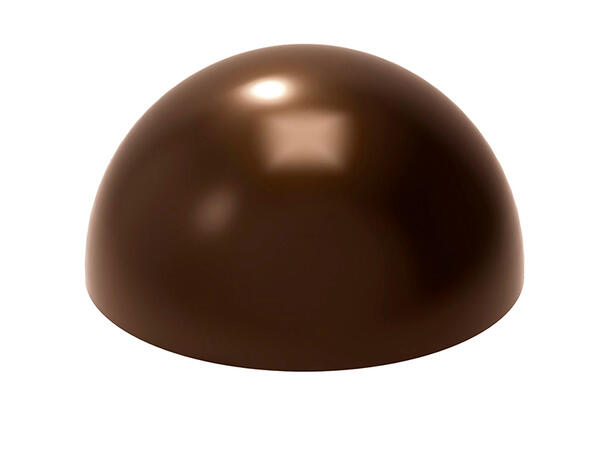 Konfektform polykarbonat Ø30mm halvkule 24 hull, 4gr skall 