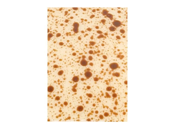 Rektangel hvit med brune flekker 3,5 x 2,5cm 315stk 